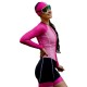 Macaquinho Manga Longa Horse Power Ciclismo Elite- Feminino - F139 Rosa